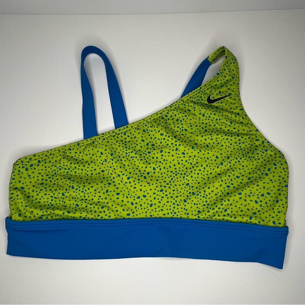 Nike Kids Blue & Green Water Dots Bikini Size XL - Picture 3 of 15
